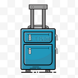 墨蓝色旅游旅行箱