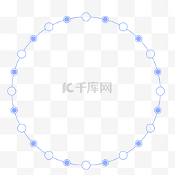 科技蓝色创意线圈