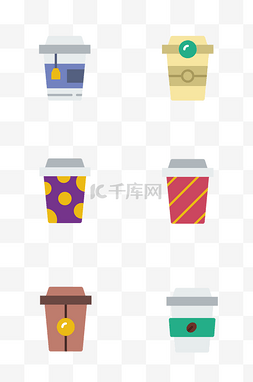 logo样机咖啡杯图片_各式各样的咖啡杯图标