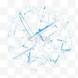 矢量图ai图片_科技感复杂不规律几何纹理形状圆
