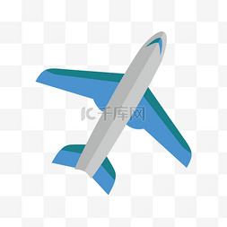 飞机的机翼图片_手绘升空的飞机插画