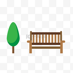 清新椅子图片_公园的长椅png