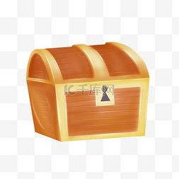 棕黄色精美宝箱插图