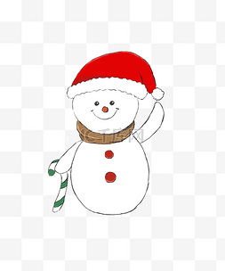 白色雪人免扣图片图片_圣诞节雪人可爱卡通png素材下载