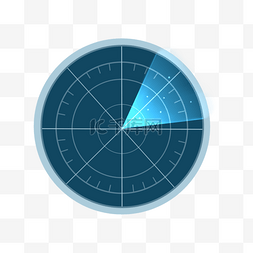 扫描蓝色图片_太空雷达科技图标素材