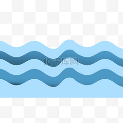 圆圆地海浪图片_卡通海水矢量图下载