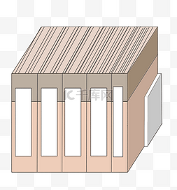 书本知识卡通插画