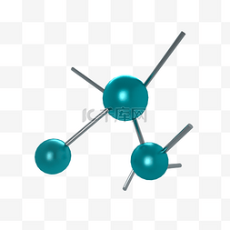 学术海报学术图片_C4D立体化学分子