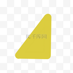 黄色三角按钮图片_黄色三角形