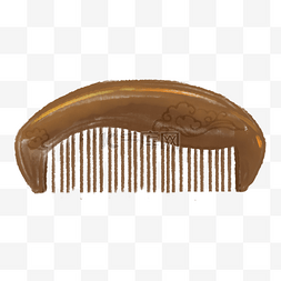 棕色檀木梳子