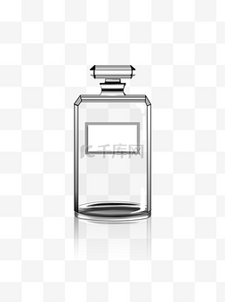 透明瓶子化妆品图片_ins简约香水瓶子化妆品装饰透明元