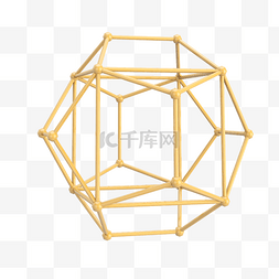 线条框架立体几何