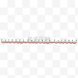 中是花纹图片_可爱花纹分割线装饰