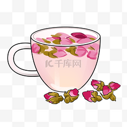 红色茶叶图片_红色玫瑰花茶茶叶