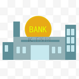 银行装饰金融插画