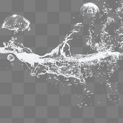溅起水花图片_清水水波纹水浪元素