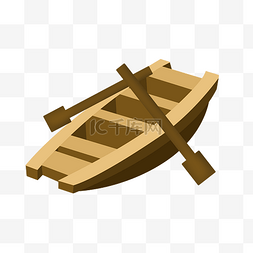   木质木船 