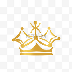 色过渡图片_欧式金色曲线条皇冠