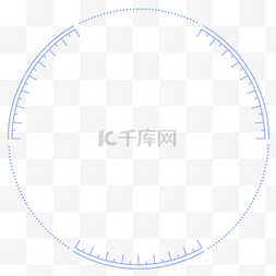 线圈手绘图片_蓝色线圈创意图形