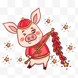 2019春节卡通猪