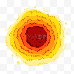 涂鸦太阳素材图片_涂鸦可爱多层次太阳