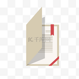 木书架设计图片_卡通扁平化文件设计