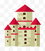 简约传统城堡插画