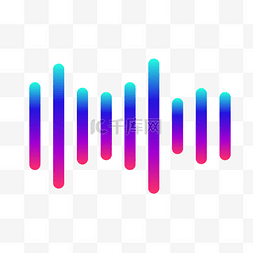 logo音符图片_时尚炫彩声音音符渐变UI设计