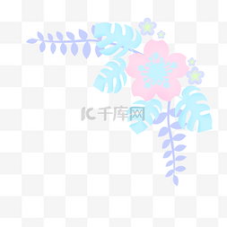 马卡龙花朵图片_红色马卡龙色花朵