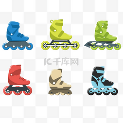 运动会徽标设计图片_创意轮滑鞋元素设计