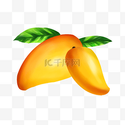水果芒果卡通插画