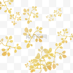 欧式底纹图片_金色植物花纹