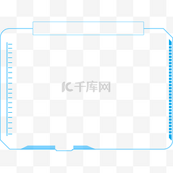 科技边框底图片_科技边框简约蓝色底