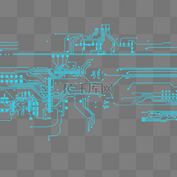 科技感线条线路板元素