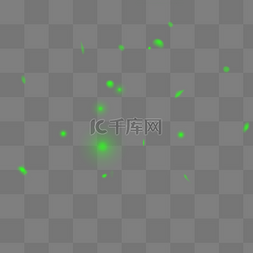 光源光点图片_绿色光点炫光元素