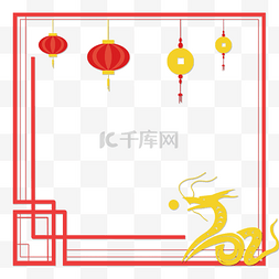 古典风格框图片_中国风古典风格扁平风格边框素材