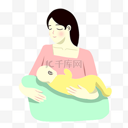 婴儿睡觉插画图片_手绘矢量卡通母婴