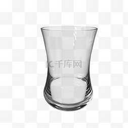 玻璃水杯psd图片_透色玻璃水杯立体插图