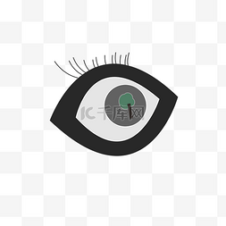 绿色饱和视力眼睛