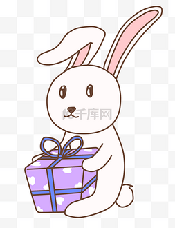 礼品小盒子图片_小兔子节日促销礼盒