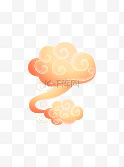 中国风祥云云朵手绘云朵古典装饰