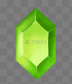 精美绿色宝石钻石插画矢量手绘黄色宝石钻石珍贵的珠宝勾勒出轮廓黑白