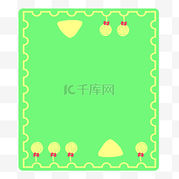 边框棒棒糖图片_棒棒糖装饰绿色边框