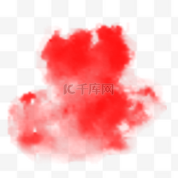红色漂浮颗粒图片_水彩不规则红色泼墨