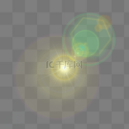光圈光晕效果图片_光照光晕光束渐变分层光效元素