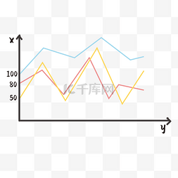 月度业绩榜图片_彩色折线图