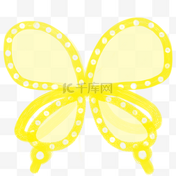 黄色蝴蝶翅膀