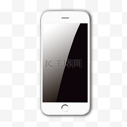 写实手机图片_白色3D仿真手机PNG