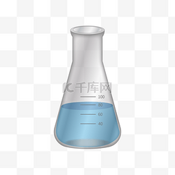 化学元素手绘图片_化学室里的化学容器手绘矢量图