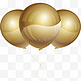新年派对金色气球